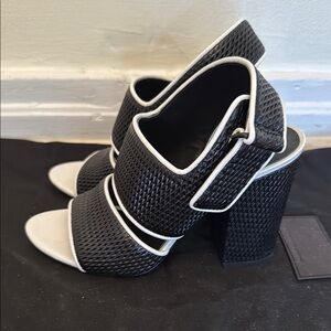 Alexander Wang B/W Leather Sandals 36